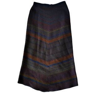 Orvis 100% Cotton Stretch Knit Textured Raised Stitch Maxi Pencil Skirt Size S